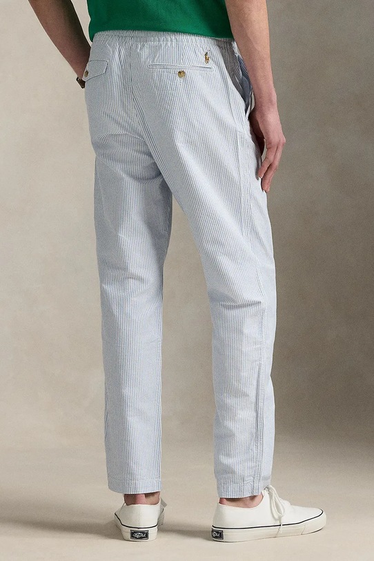 Oblačila Bombažne hlače Polo Ralph Lauren 710972098 modra