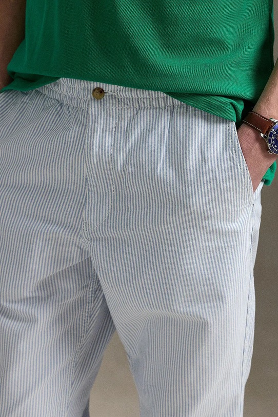 Bombažne hlače Polo Ralph Lauren modra 710972098