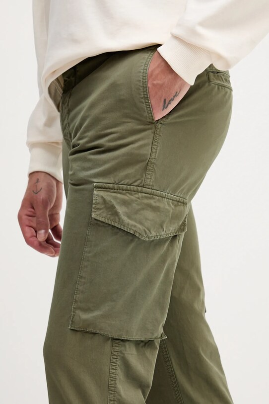 Tommy Hilfiger pantaloni de bumbac verde MW0MW39695