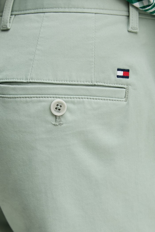 Tommy Hilfiger chino kalhoty pánské bavlněné s elastanem béžová MW0MW40262