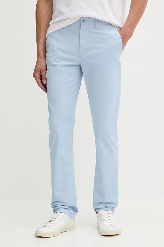 Tommy Hilfiger spodnie z elastanem niebieski MW0MW40262