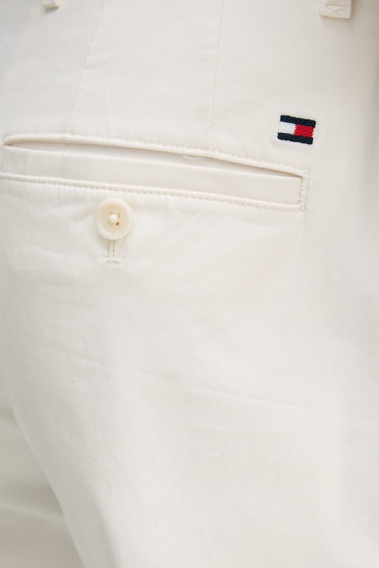 Tommy Hilfiger chino kalhoty pánské bavlněné s elastanem zelená MW0MW40262