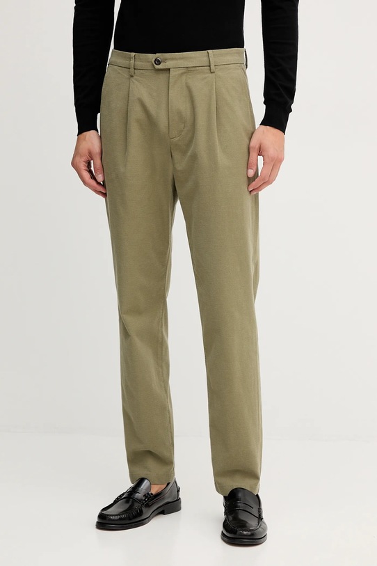 Kalhoty Tommy Hilfiger chinos zelená MW0MW40699