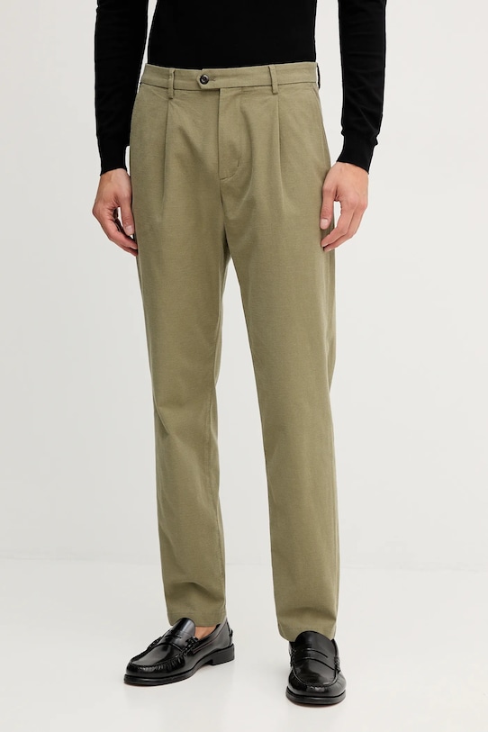Штани Tommy Hilfiger з еластаном зелений MW0MW40699