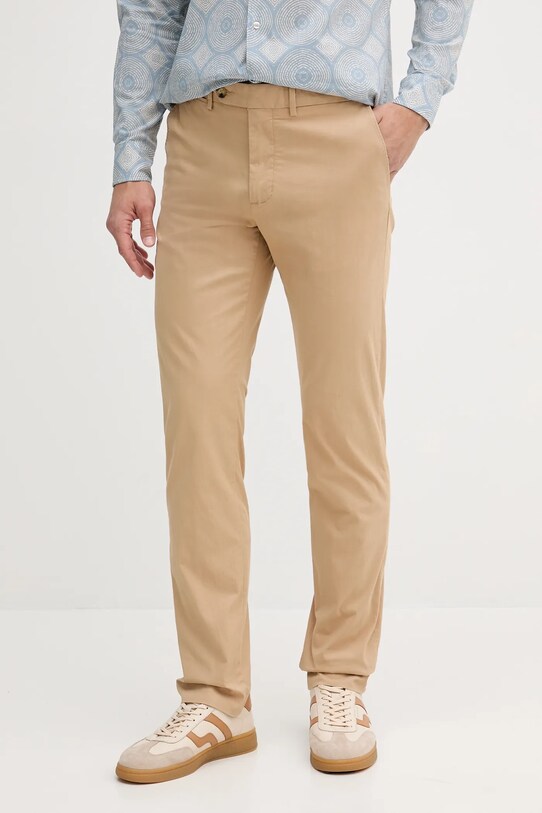 Tommy Hilfiger spodnie z elastanem zielony MW0MW39726