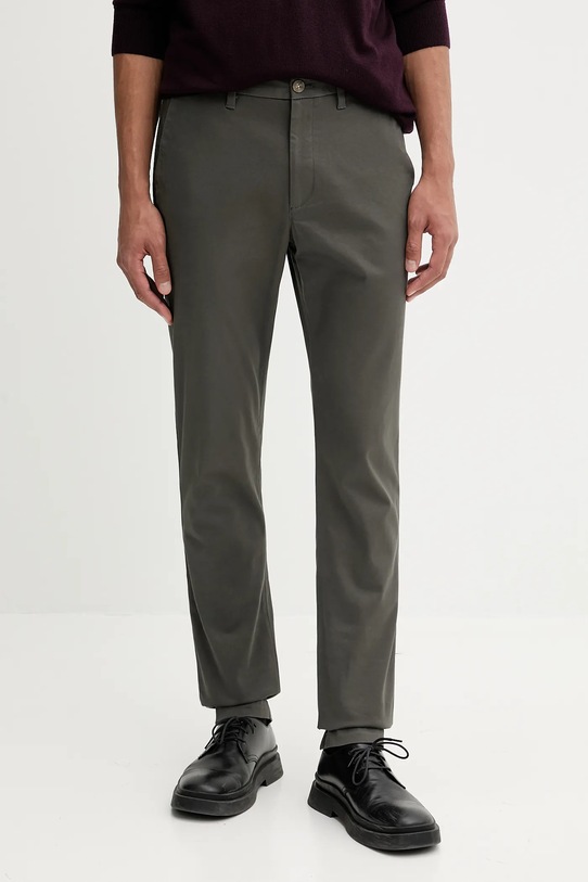 Calvin Klein pantaloni drept verde LV040EM633