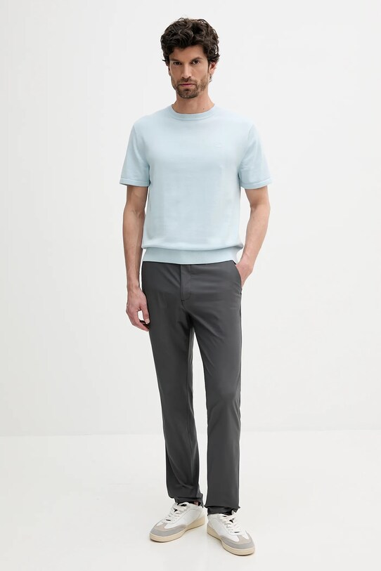 Calvin Klein spodnie LV04LB610G szary AW25