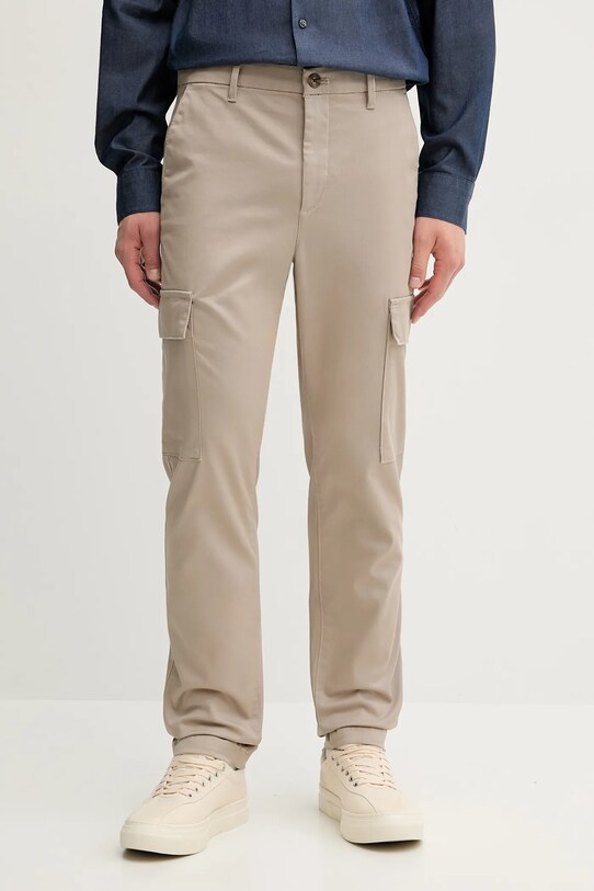 Παντελόνι Calvin Klein ύφασμα μπεζ LV04LC619G