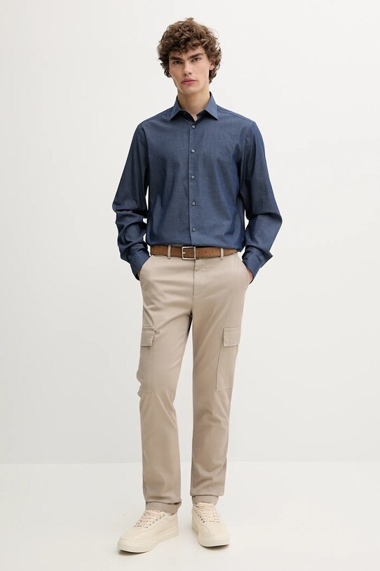 Παντελόνι Calvin Klein LV04LC619G μπεζ AW25