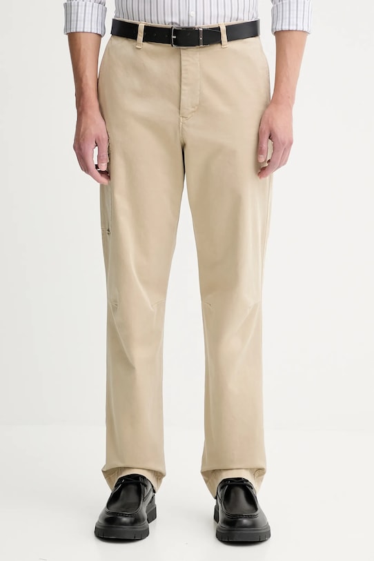 Hlače PS Paul Smith bez uzorka bež M2R.632Z.T22377