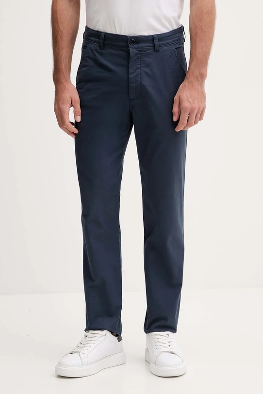 Kalhoty Calvin Klein Jeans chinos modrá LV040EM628
