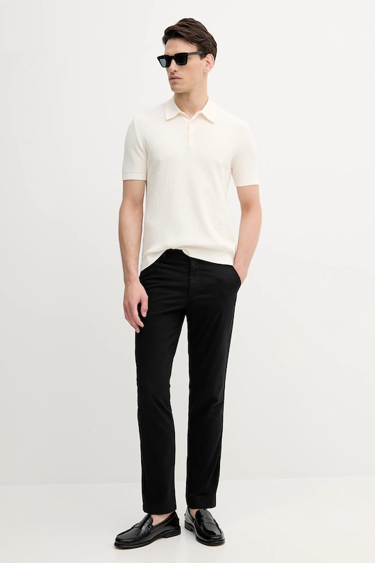 Calvin Klein Jeans spodnie LV040EM628 czarny AW25