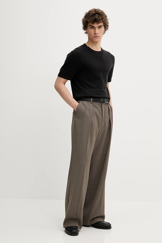 Filippa K pantaloni in misto lana 29803.FK marrone AW25