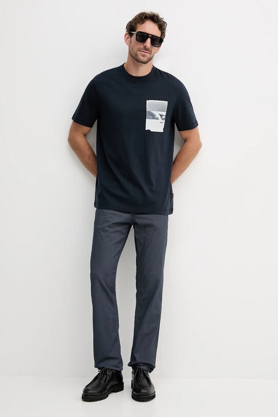BOSS Orange pantaloni 50542977 bleumarin AW25