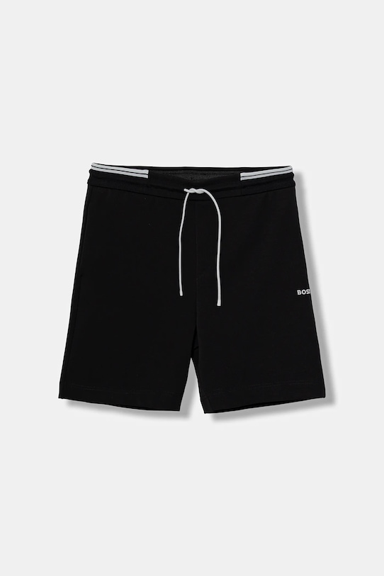 BOSS Green pantaloni scurți tricotaj negru 50543091