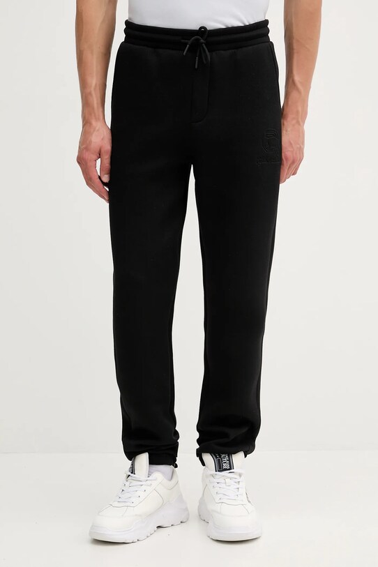 Karl Lagerfeld pantaloni de trening tricotaj negru 553907.705041