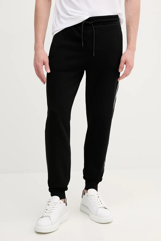 Karl Lagerfeld pantaloni de trening tricotaj negru 553910.705034