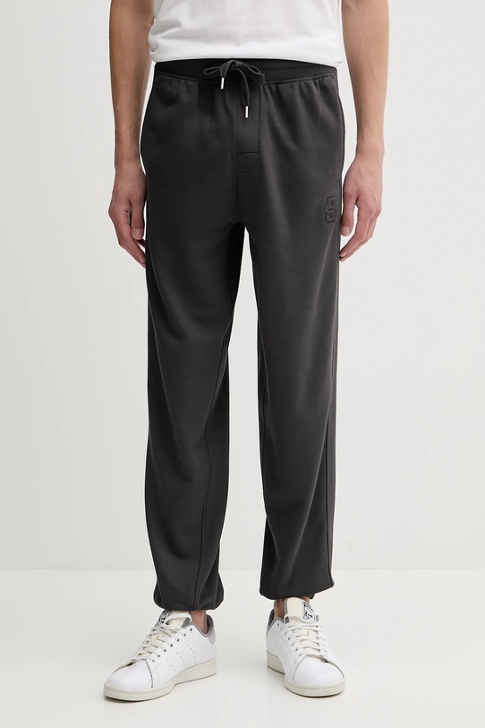 BOSS pantaloni de trening din bumbac bumbac gri 50545528