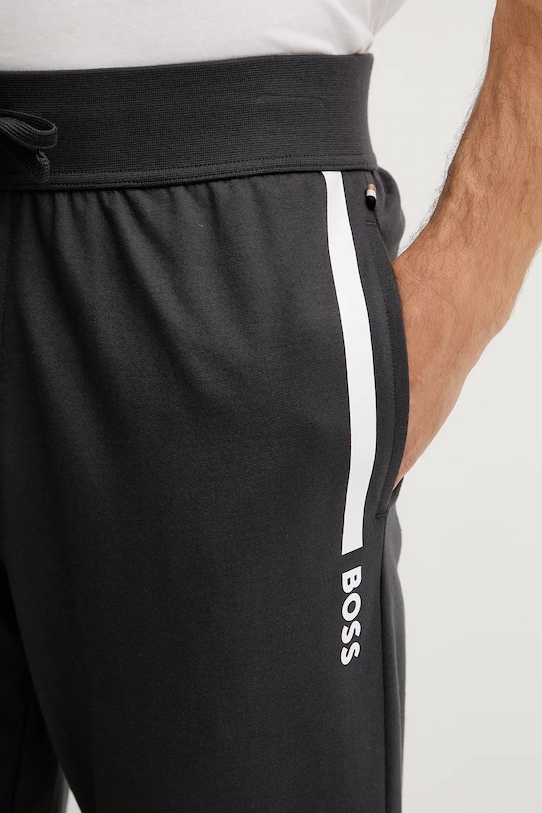 BOSS spodnie bawełniane lounge szary 50545565