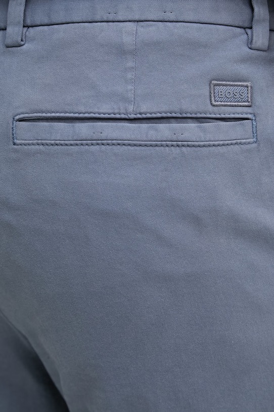 BOSS παντελόνι chino ανδρικό βαμβάκι με ελαστάν H-Kane1 50543304 μπλε