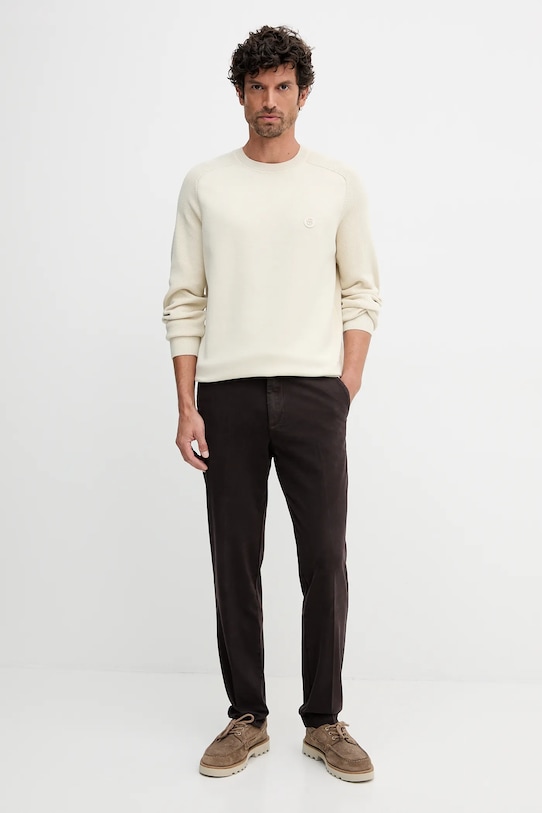 Nohavice BOSS 50543304 hnedá AW25