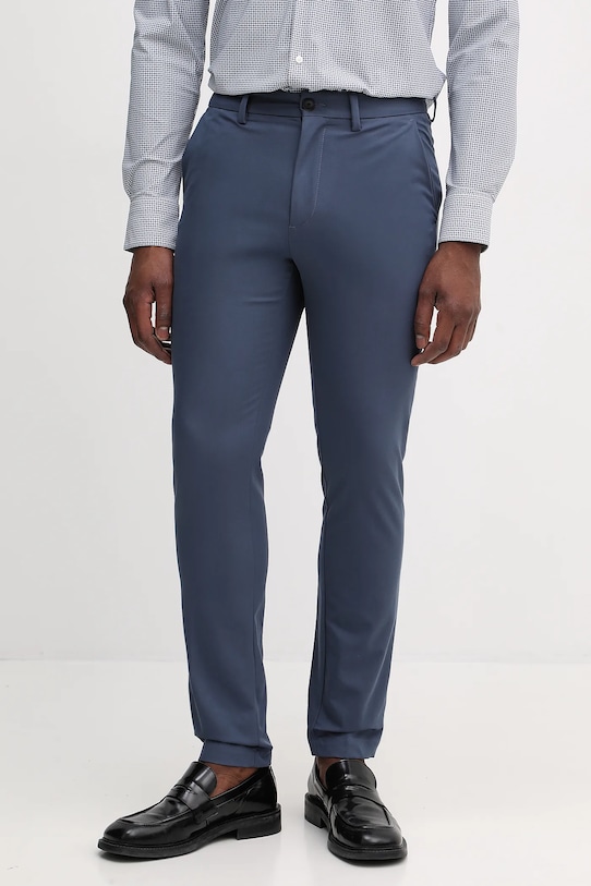 Брюки BOSS P-Kaiton1-Zip ткань голубой 50543945