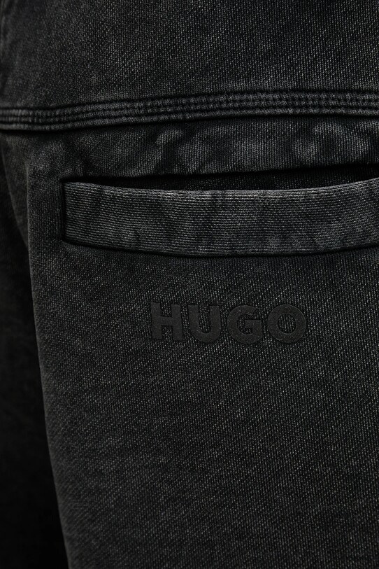 Hugo Blue szorty bawełniane szary 50542671
