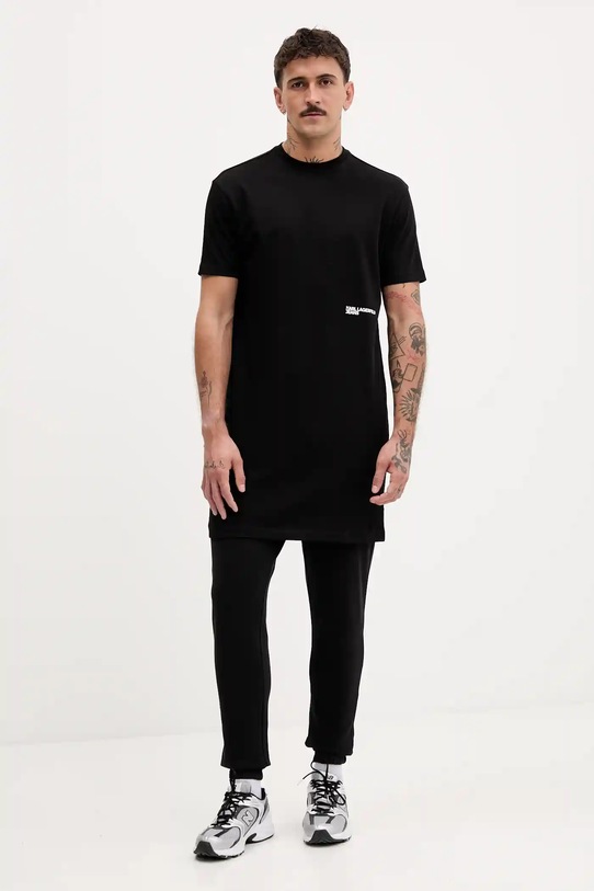 Bombažen spodnji del trenirke Tommy Jeans DM0DM22094 črna AW25