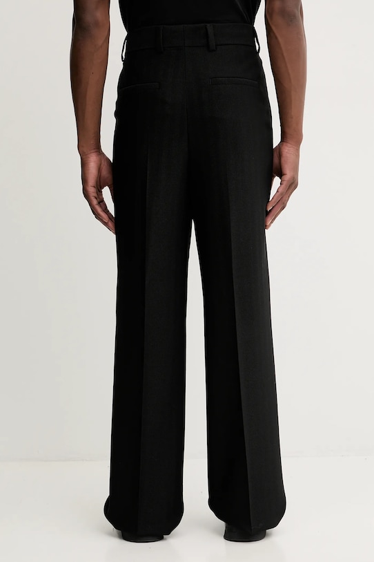 Îmbrăcăminte HUGO pantaloni din amestec de lână 50544666 negru