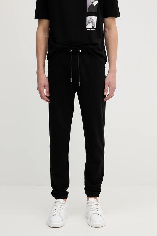Karl Lagerfeld pantaloni de trening tricotaj negru 554910.705008