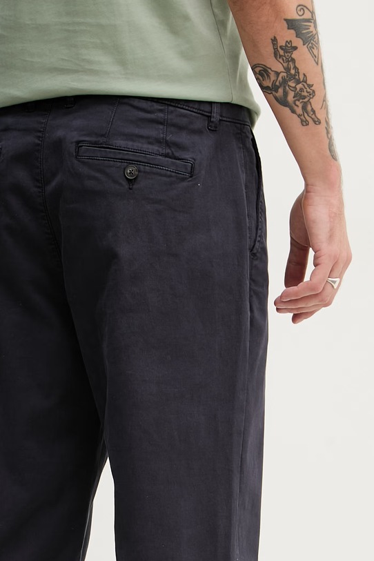 United Colors of Benetton kalhoty pánské bavlněné s elastanem námořnická modř 4TZYUF05H