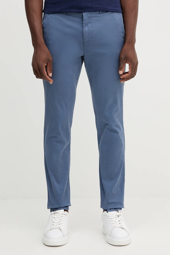 United Colors of Benetton spodnie z elastanem niebieski 4TZYUF04P