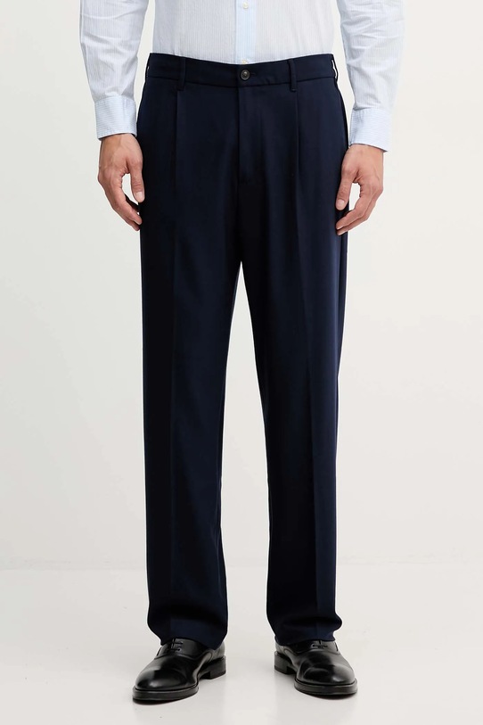 United Colors of Benetton spodnie z elastanem granatowy 4OACUF04L