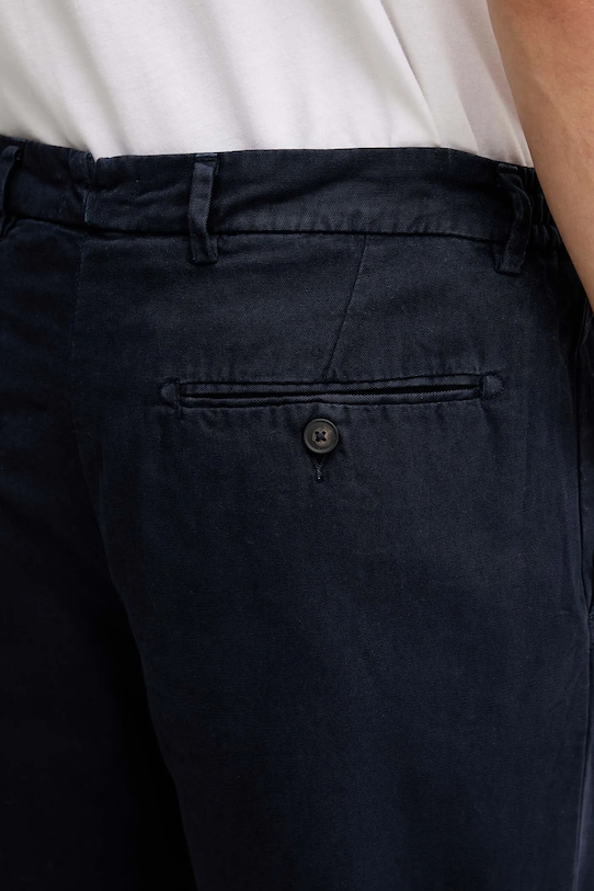 United Colors of Benetton pantaloni de bumbac bleumarin 4EA5UF05S