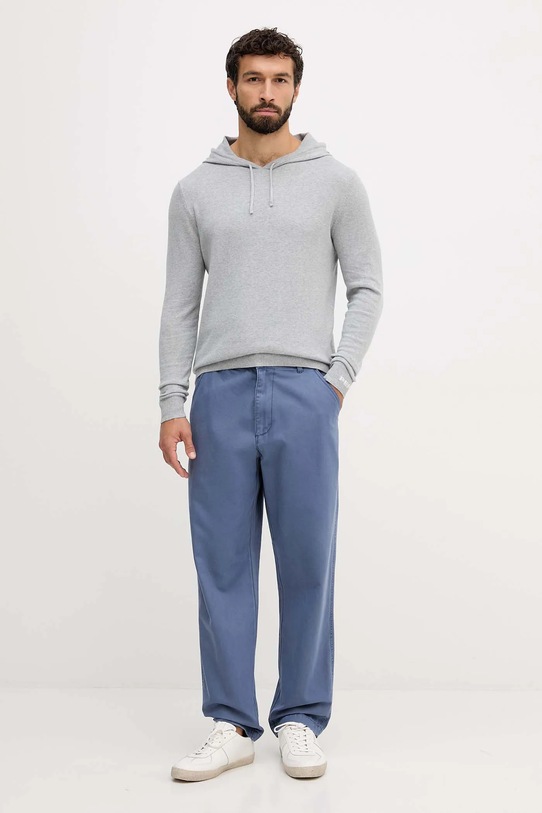 United Colors of Benetton spodnie bawełniane 4QHDUF05N niebieski AW25
