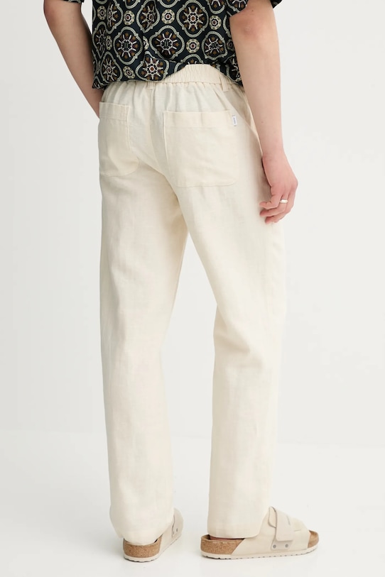 Одяг Льняні штани Les Deux 1000060 бежевий