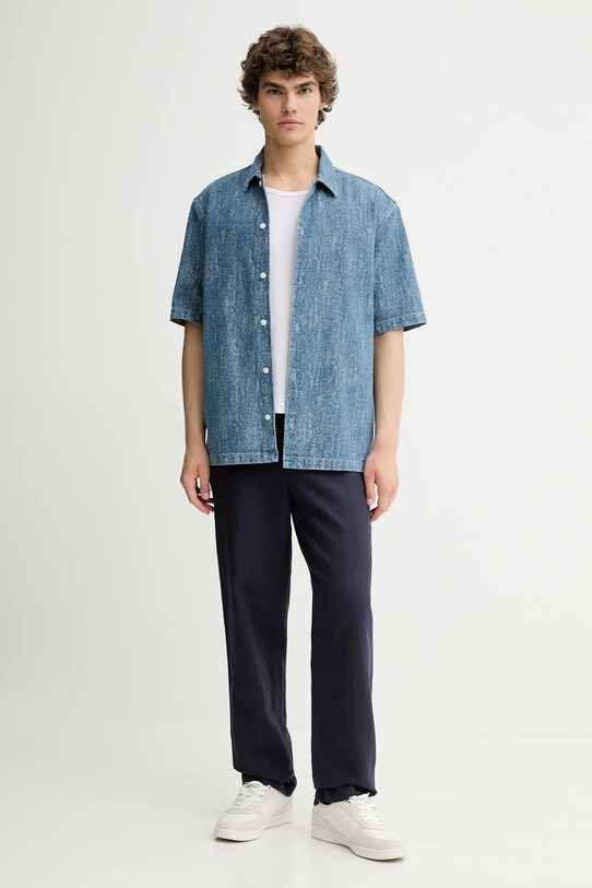 Les Deux pantaloni din in Pino 1000060 bleumarin AW25