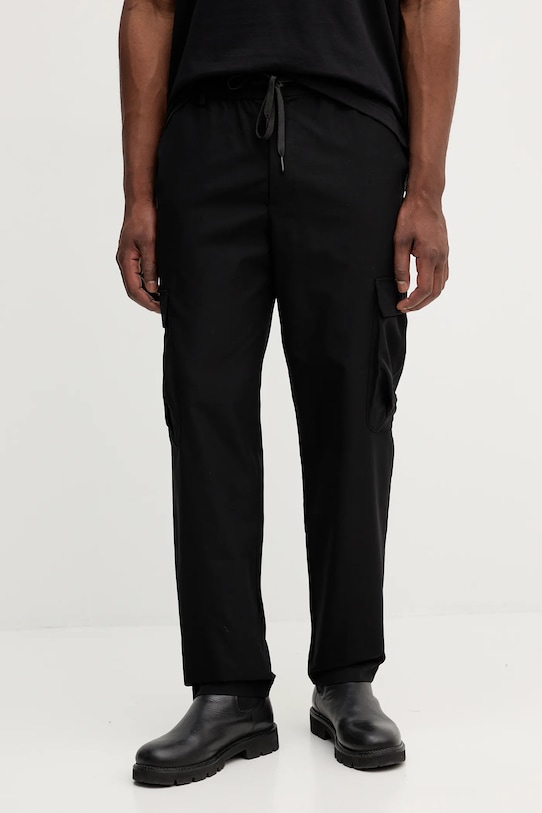 Nohavice Versace Jeans Couture látka čierna 79GAAD03.CQ10D