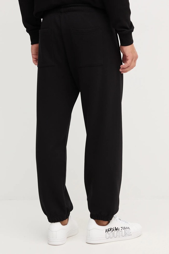 Odzież Versace Jeans Couture spodnie dresowe bawełniane 79GAAT07.CF01T czarny