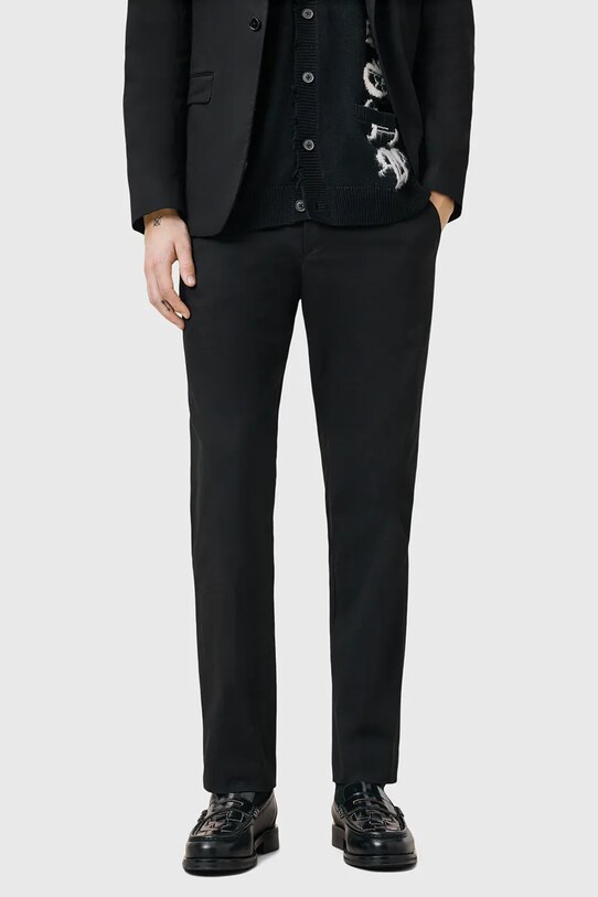 AllSaints pantaloni de bumbac ODIN M025QC negru AW25