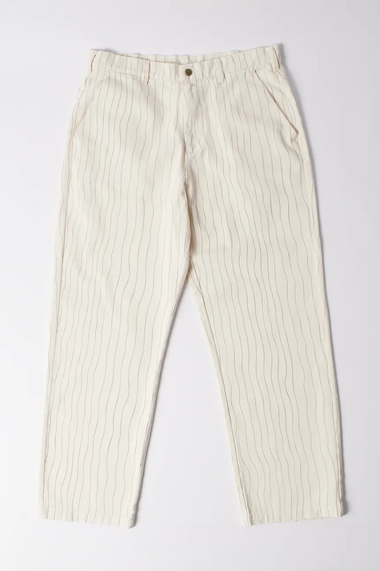 by Parra spodnie bawełniane Meandering wzorzyste beżowy 54247