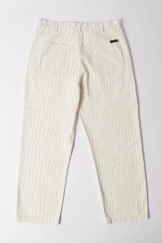 by Parra spodnie bawełniane Meandering 54247 beżowy AW25