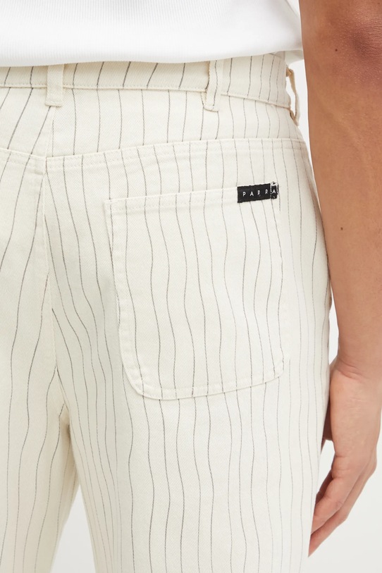 by Parra spodnie bawełniane Meandering beżowy 54247