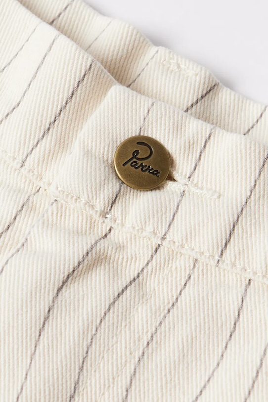 by Parra spodnie bawełniane Meandering 54247 beżowy