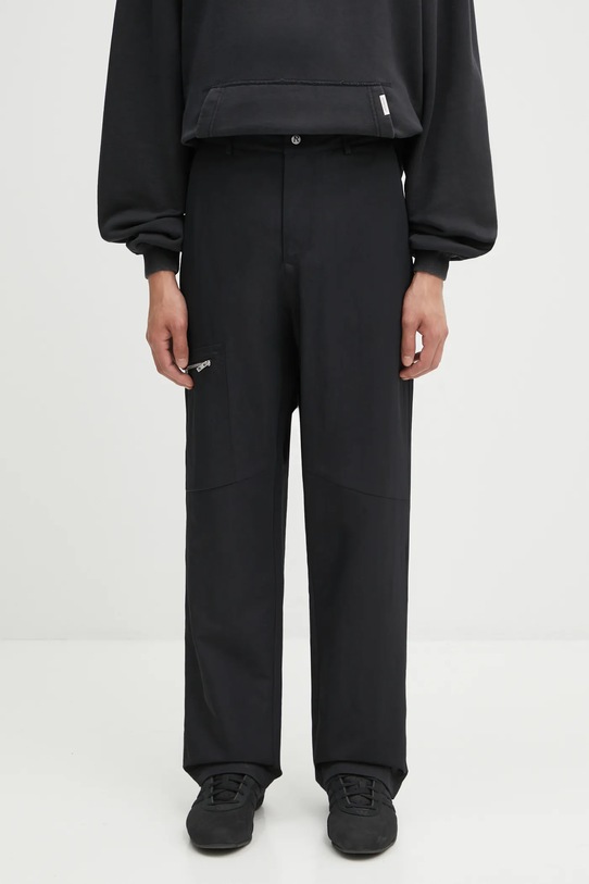 Represent trousers Nylon Workwear fabric black MLM100355