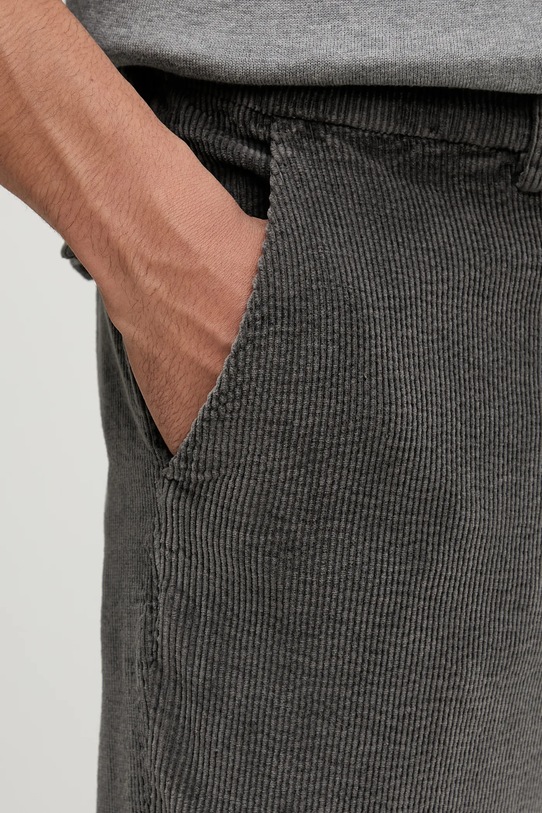 BARENA VENEZIA spodnie sztruksowe Pantalone Capovae szary PAU5260.2784