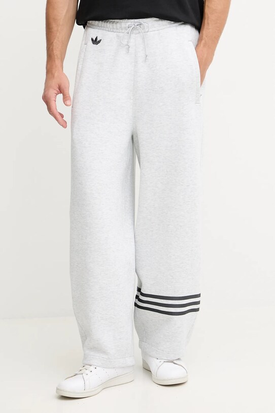 Spodnji del trenirke adidas Originals Neuclassics Pletenina siva JW5443