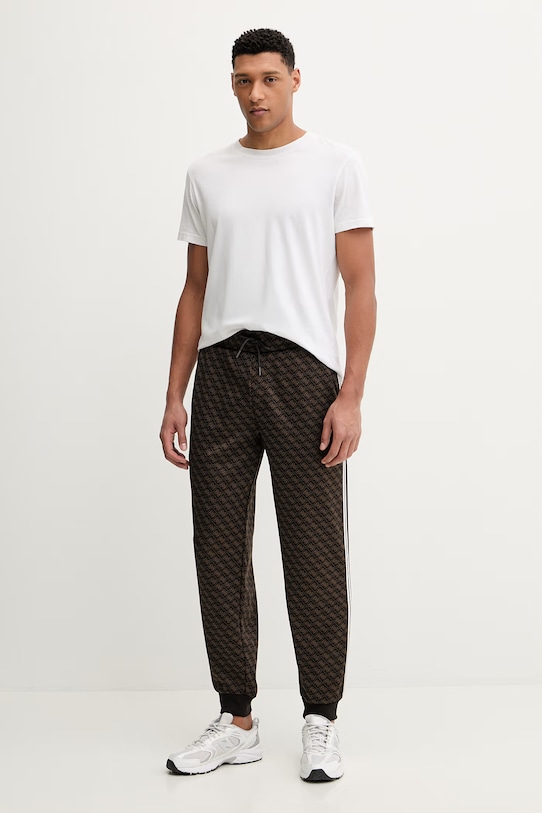 Guess pantaloni de trening PRIMO Z5BB19.K2042 maro AW25