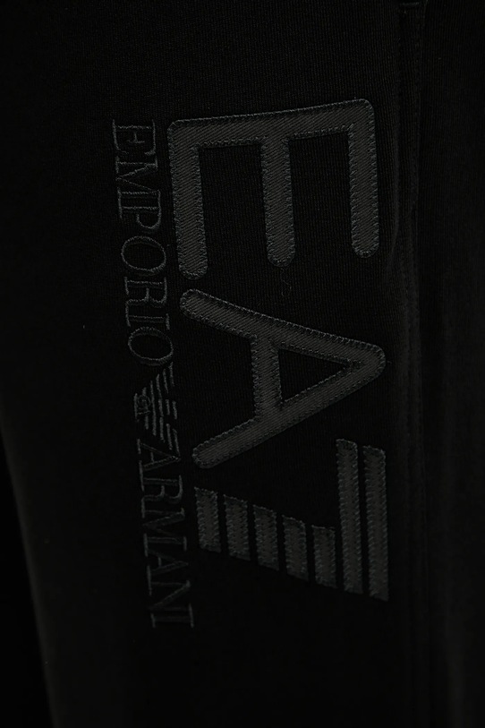 EA7 Emporio Armani spodnie dresowe bawełniane czarny AF13512.7M000906