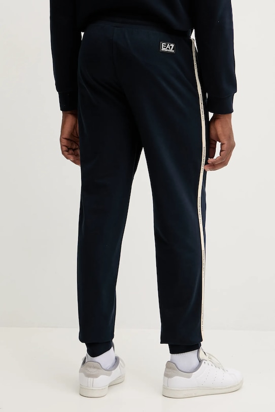 Odzież EA7 Emporio Armani spodnie dresowe bawełniane AF13512.7M001756 granatowy